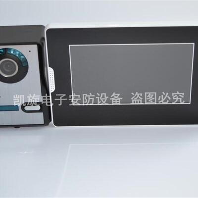 彩色可视对讲门铃7寸彩色开锁可视对讲电话别墅