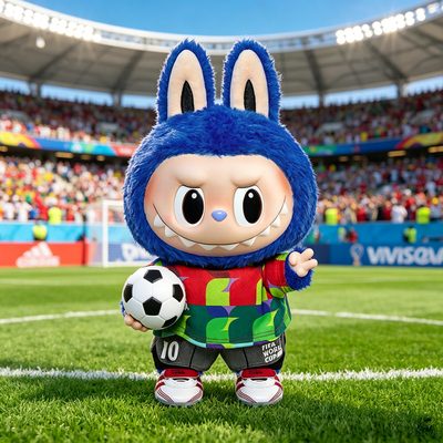 【官方正品】泡泡玛特FIFA世界杯联名拉布布labubu公仔礼物玩偶