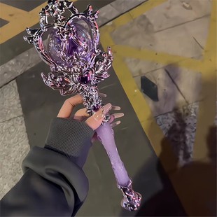 小仙女公主魔法棒发光玩具巴啦啦小魔仙魔法棒旋转球权杖仙女棒