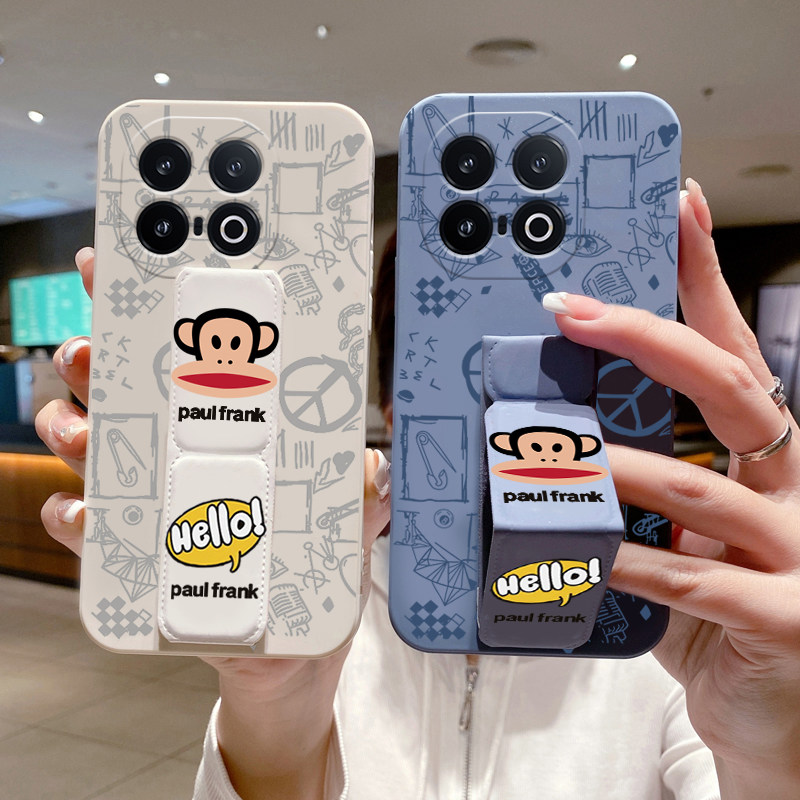vivoiQOO13手机壳iQOO12Pro大嘴猴iQOO11/10/9/8/7背贴一体支架Neo10/9/8/6动物卡
