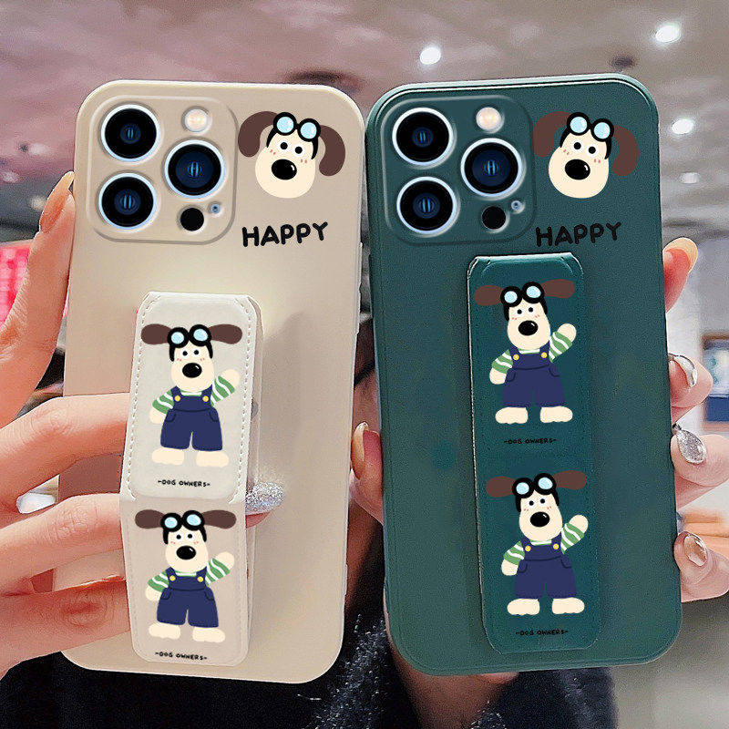 荣耀miagc7手机壳掌门狗miagc6Pro带支架5至臻版背贴一体支架荣耀miagc4/miagc3Pro横竖屏追剧神器磁吸腕带套