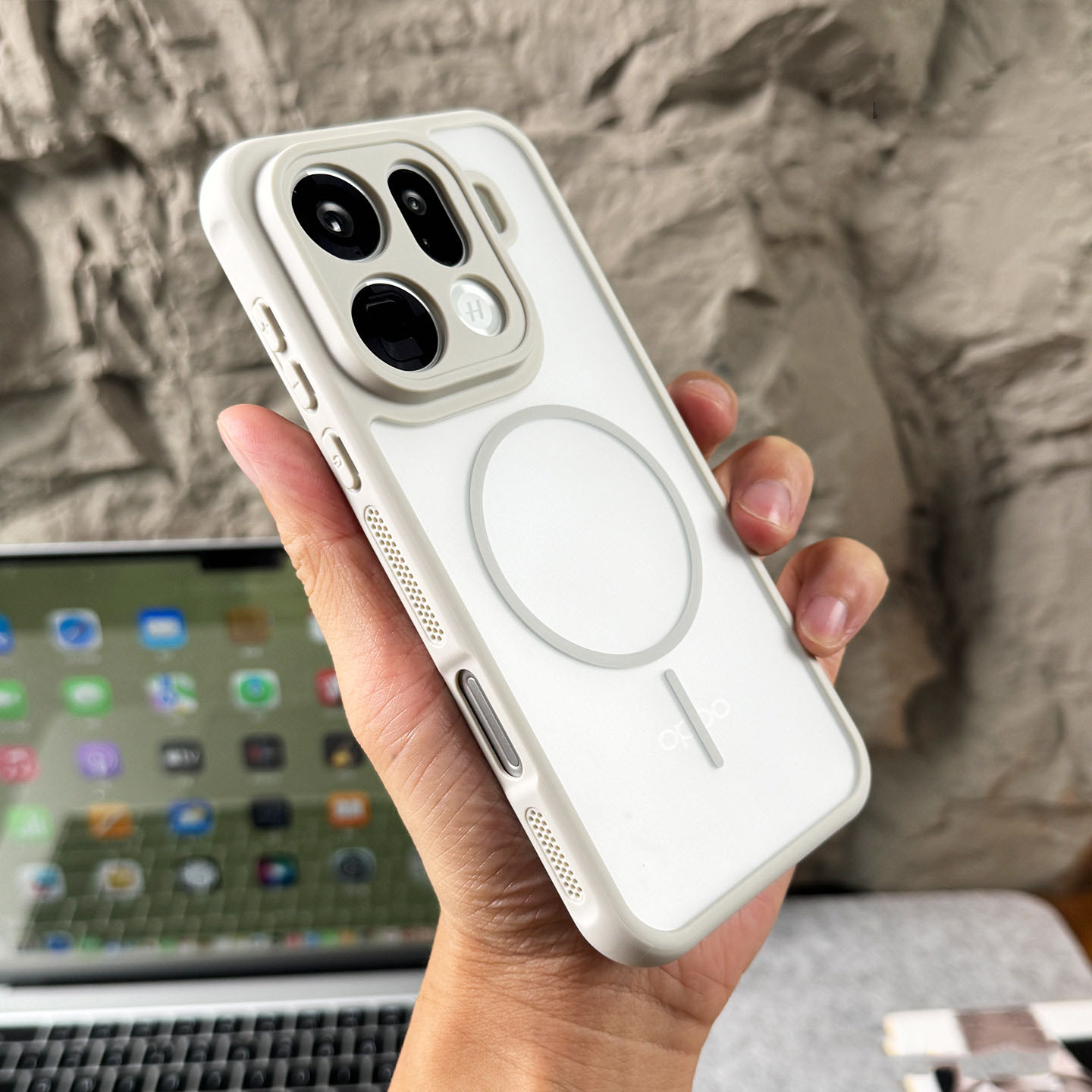 磁吸肤感二合一适用oppofindx9pro/findx8s+手机壳全包散热防摔壳