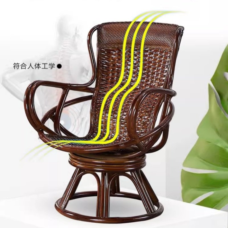 天然真藤椅三件套阳台组合喝茶桌椅高靠背护腰单人休闲竹藤旋转椅,住宅家具,阳台椅,淘宝优惠券,粉丝福利购,淘宝优惠卷