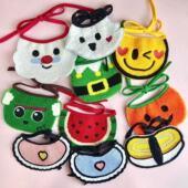 宠物猫咪围脖狗狗口水巾围兜搞怪装 扮项圈西瓜爱心透气轻薄表情