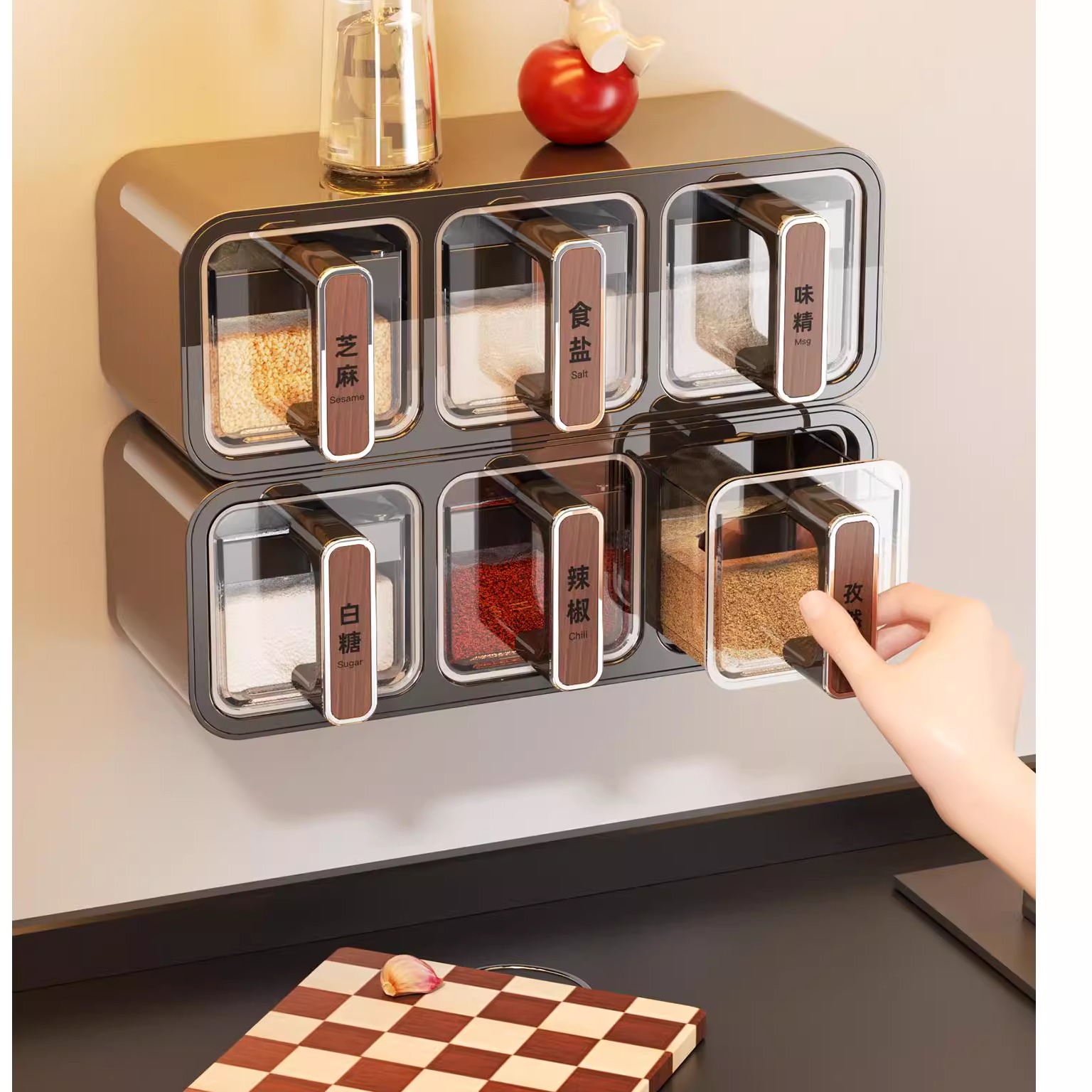 壁挂调料盒家用厨房高端新