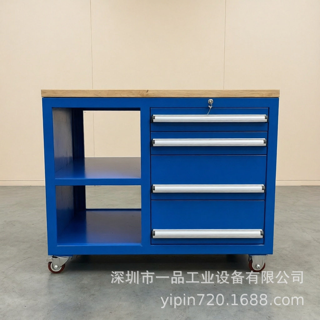 车间仓库移动工具车汽车修理零件带抽屉维修工具车重型移动工具柜