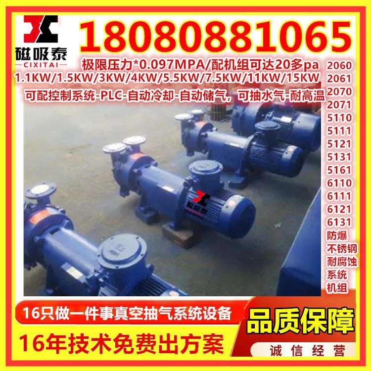 铜叶轮2BV2060水循环真空泵台州304不锈钢水环式液环式耐腐蚀泵