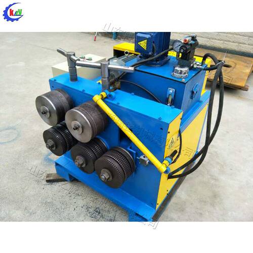 槽钢角钢内卷设备槽钢卷圆机 5轮立式盘圆设备 角铁弯弧机弯拱机