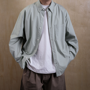 衬衫 AWT24AW 纯色长袖 简约宽松休闲日常通勤 男女 高密度洗水棉