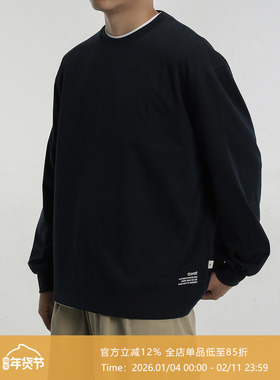 AWT24AW 280G索罗娜打底TEE 亲肤舒适抗皱 素色宽松长袖T恤男女