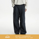 棉锦混纺挺感 双膝省位斜纹chino宽松四季 款 AWT25SS 休闲长裤