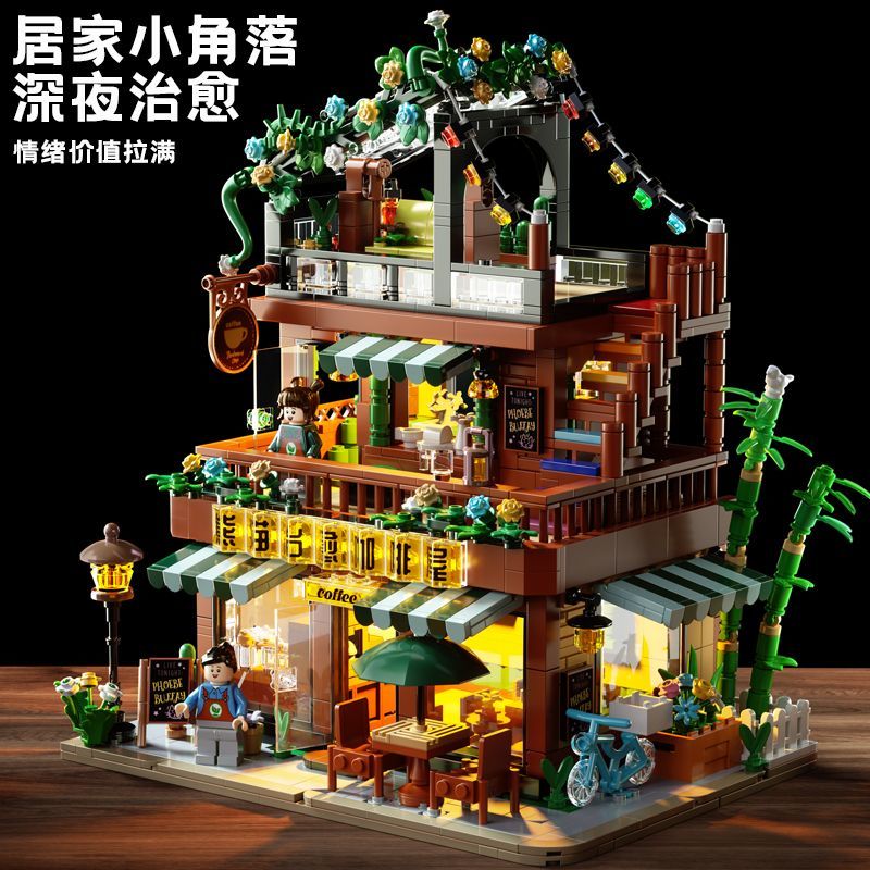 熊猫咖啡屋带灯光玩具