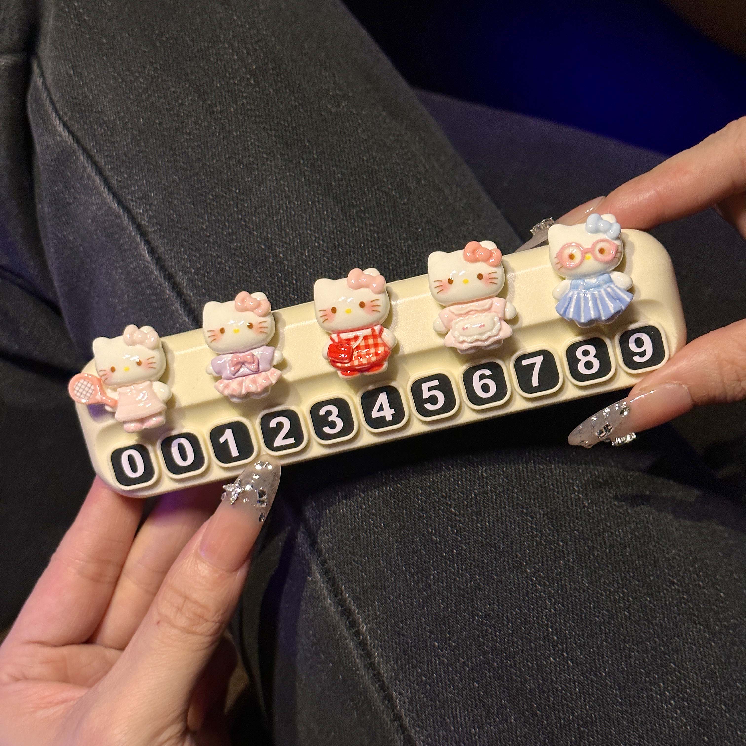 HelloKitty临时停车牌挪车电话牌