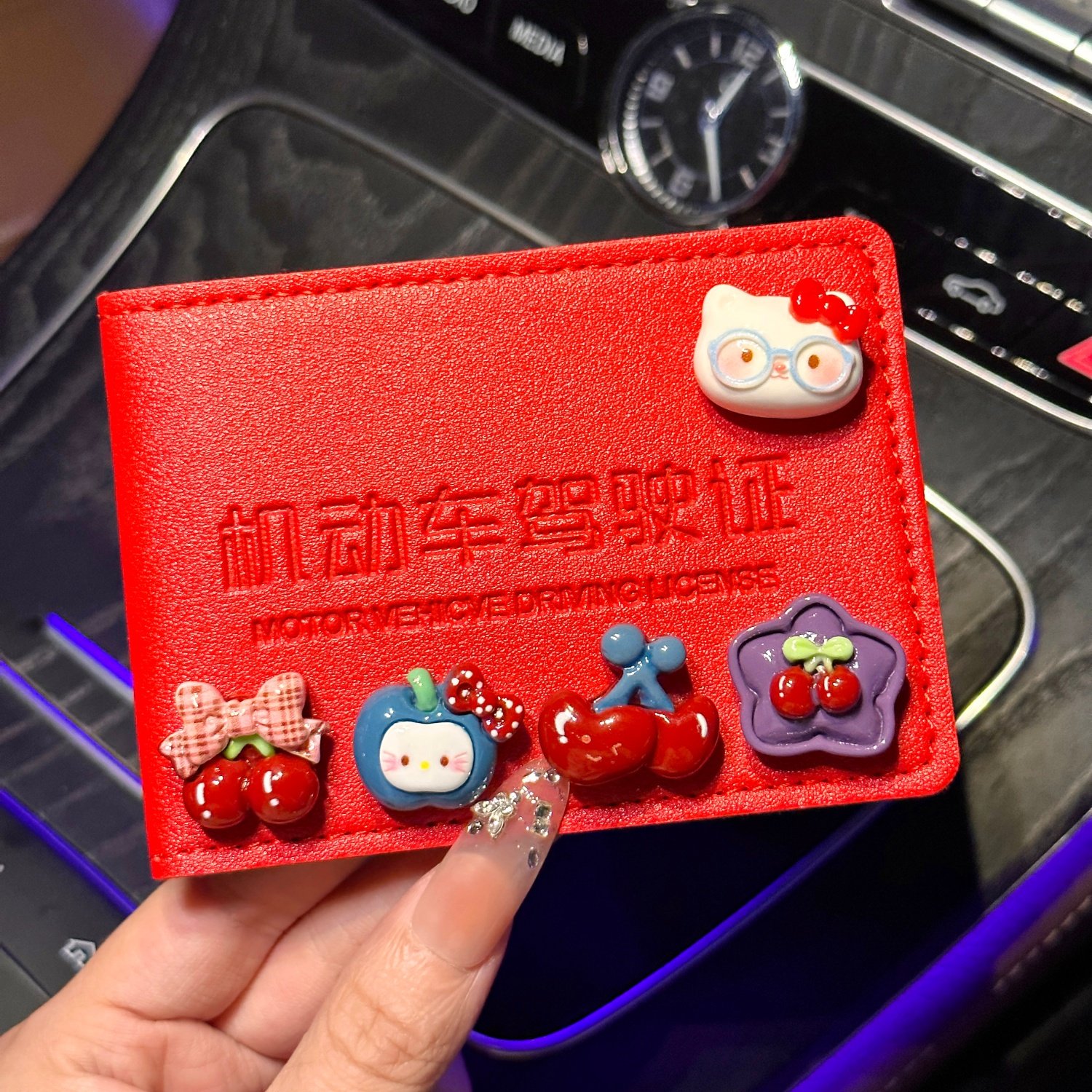 卡通kt猫女生驾驶证包可爱行驶证套二合一创意机动车驾照本保护套,汽车用品/电子/清洗/改装,驾驶证件套,淘宝优惠券,粉丝福利购,淘宝优惠卷