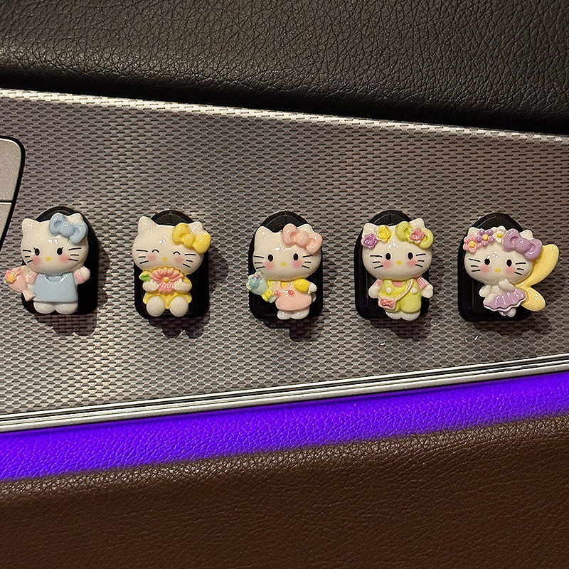 HelloKitty车载挂钩车内前排座椅背挂钩粘贴女可爱挂勾汽车装饰品