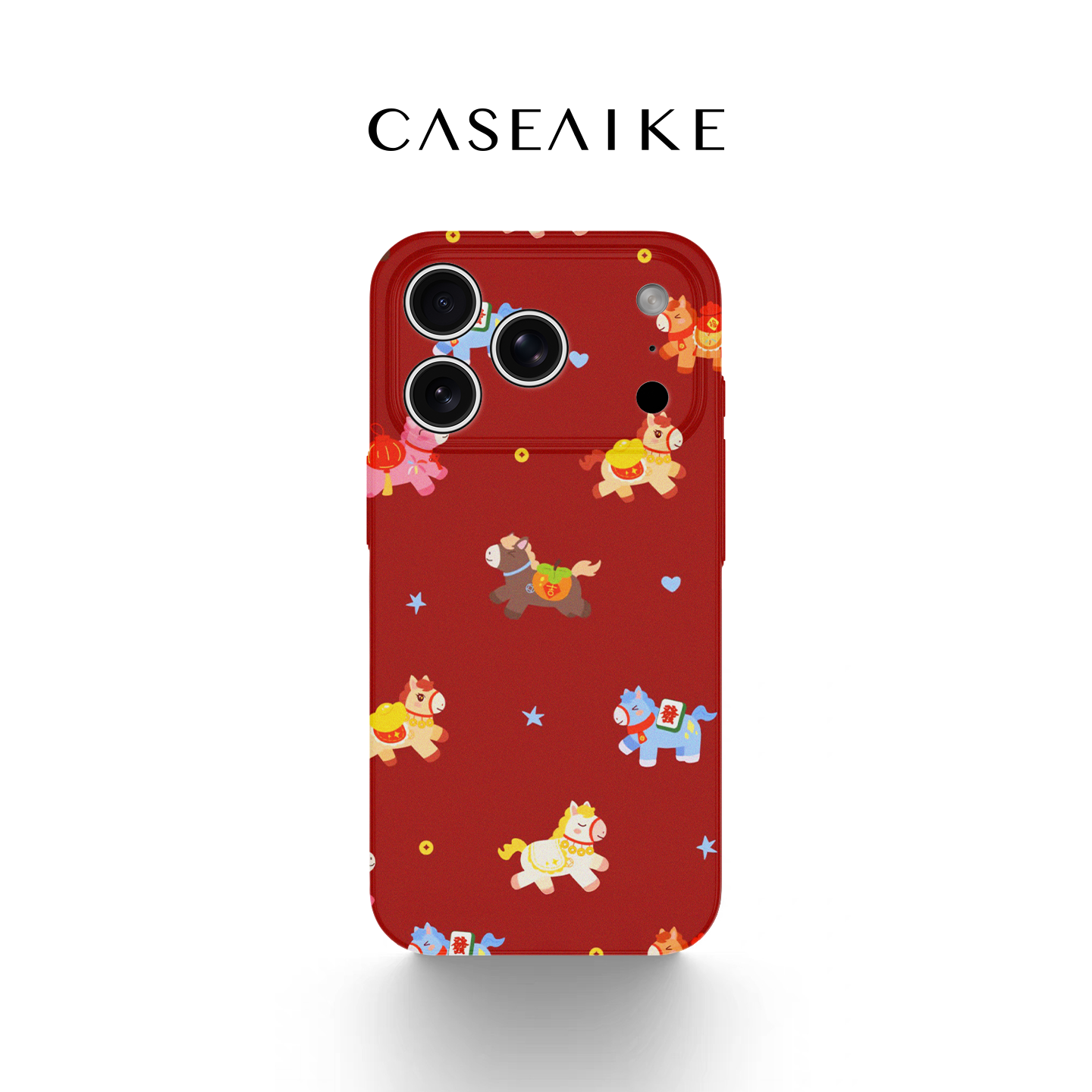 马上发财适用苹果17promax手机壳iPhone16pro磁吸女新款15卡通14新年好运13/12新国潮菲林二合一11防摔保护套