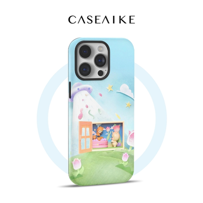 飞碟DIMOO适用iPhone17promax手机壳女苹果16pro磁吸新款iP15pro潮玩14潮牌13卡通12菲林二合一11防摔保护套