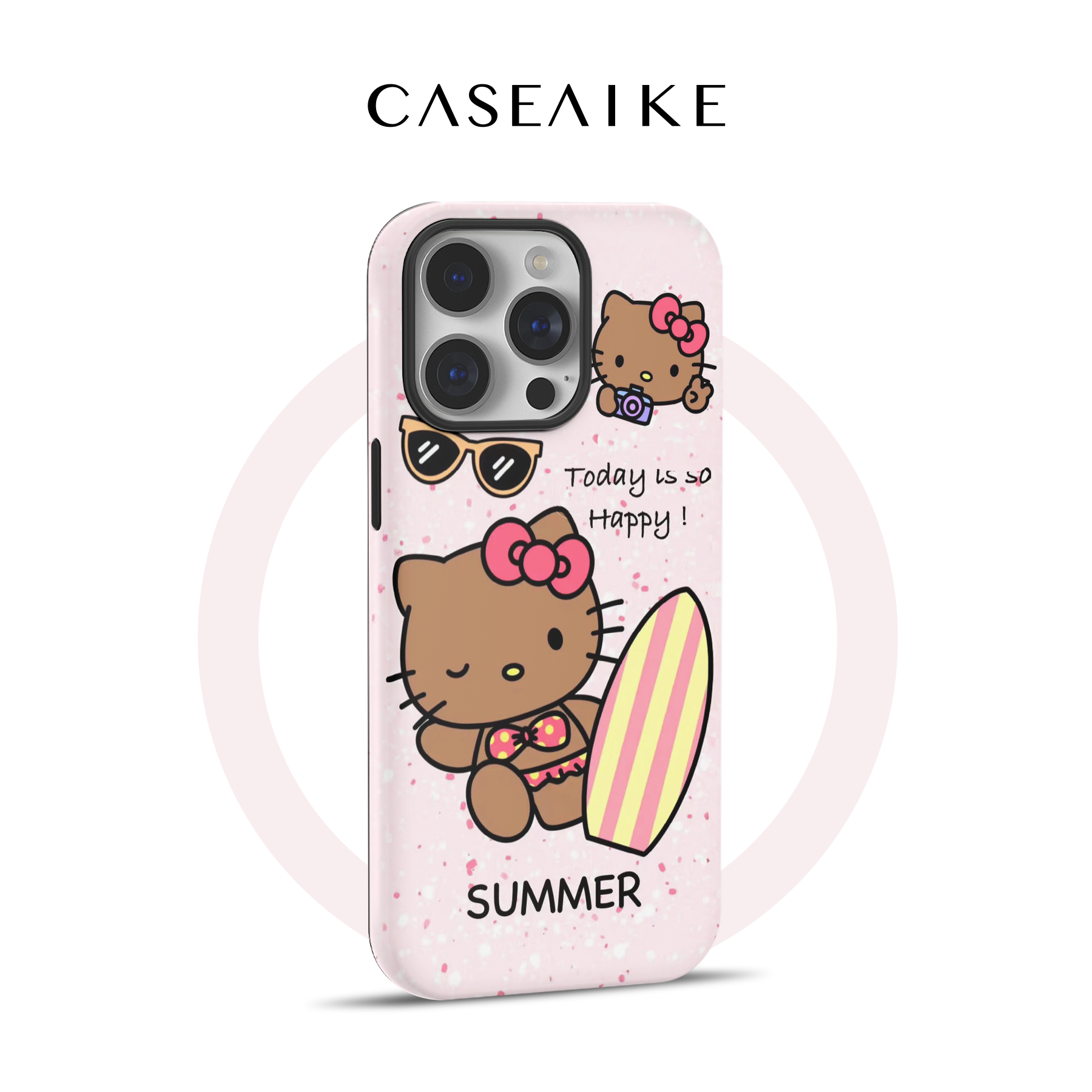 适用于苹果16promax手机壳磁吸iPhone15卡通滑板黑皮kitty14promax13菲林壳二合一12超火11新款x防摔保护套