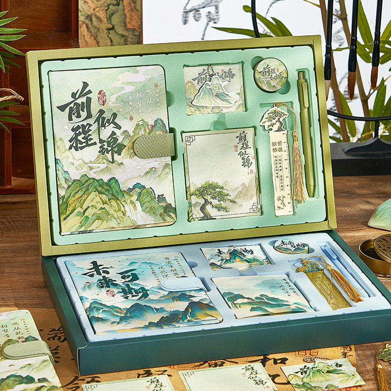 中国风笔记本礼盒套装高颜值文具礼盒开学礼物送男孩女孩生日礼物男生女生成人礼纪念品毕业伴手礼