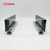 康信物骑马三节同步藏轨阻尼滑PUK轨抽橱柜遮隐挡帘置架导轨工厂