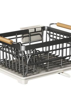 碗碟收纳架碗架ltao8SHH筷04不锈钢厨房置物沥水3篮架放碗碗盘沥