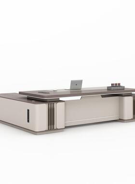 老板办公桌椅理组合桌简室约现代总裁桌经主管办公家具单人大班台