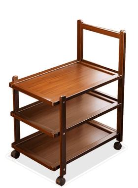 沙发边几可移侧动客厅边柜SQV中古风边几小推车小床置物架茶几桌