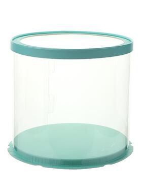 10个单装蛋糕包装盒圆透形明透明—00盖蛋糕盒双层加高生日烘焙蛋