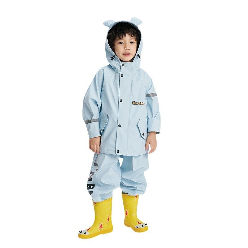 儿3童分体雨衣幼儿园可爱6连体裤雨幼童-岁男女童小学生雨披