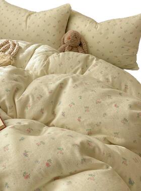 冬季加4厚ISI双层纱床三上四件套纯水洗棉套春被夏床单床笠宿舍件