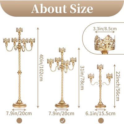 美式古大号婚烛台民宿蜡复酒店软装铁22W523AI艺烛杯礼道具蜡烛架