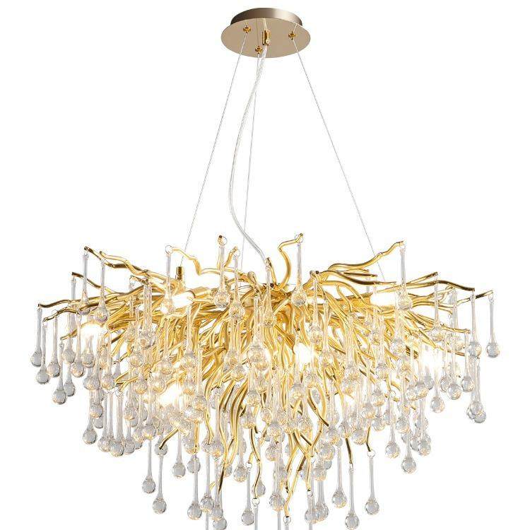 后现代奢水晶客厅灯酒店堂复式楼别墅餐轻厅个性创159大设计感吊,家装灯饰光源,智能吊灯,淘宝优惠券,粉丝福利购,淘宝优惠卷