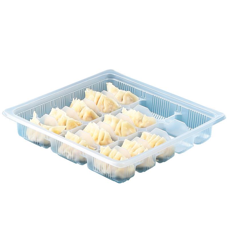 饺子盒一次性冷冻装生水饺打包盒专用商用加厚外卖分格速冻收纳盒