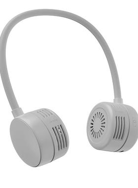 充挂脖风扇叠式无叶B涡轮361环颈懒人折降温随身迷你便携US电小风