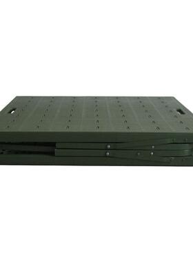 户外简易便携塑料XS052人折床钢塑折叠床单铁架午休叠床两折吹塑