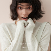 穿搭刚需 2024新款 气质叠穿安可拉红绵羊毛圆领打底衫 女秋冬款