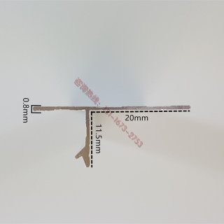 角铝 T型铝 铝条 吊顶10*20 阴角 石膏板 收口铝条 装修 可定制