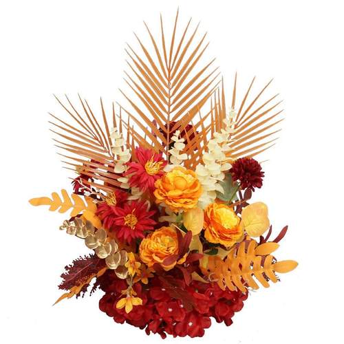 婚庆路引花仿真花酒店桌摆花盆花婚礼舞台T台布置迎宾区装饰花球