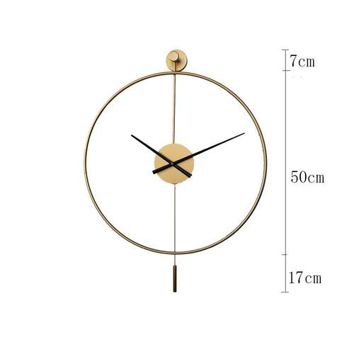 现代简约轻奢挂钟时尚家用客厅铁艺装饰壁钟欧美创意个性钟表