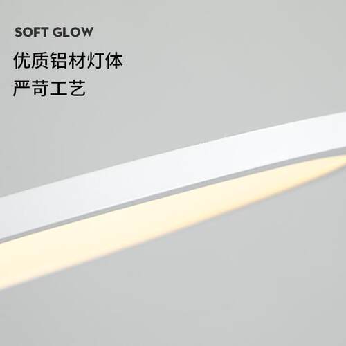 圆形极公简薄厅吊灯简155约现代客厅书超房卧室家用led灯办照明餐