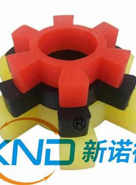 T形三爪联轴器XND-T120-42K12x100-32K10x60(45#/配黄色PU弹性体)