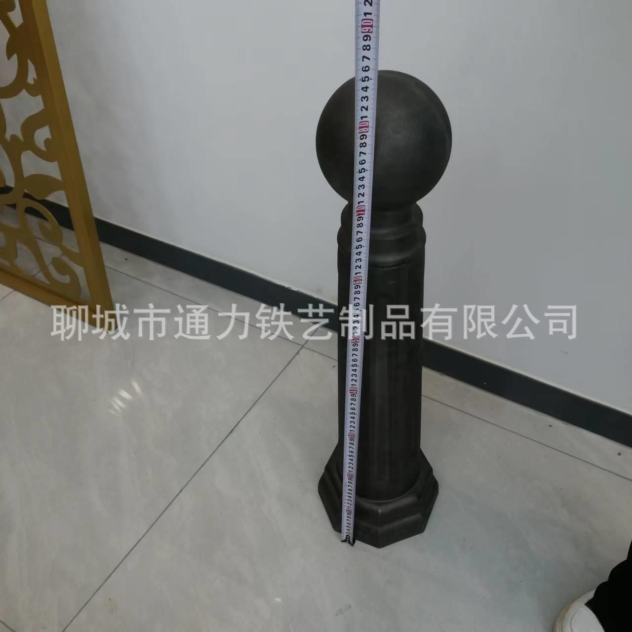 铸铁罗马柱河道景观园林铁艺立柱防护栏栅可栓链条源头厂家可做
