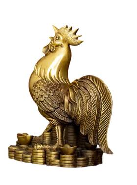 黄铜公鸡生肖金鸡摆件元宝鸡家居客厅玄关办公室装饰乔迁开业礼品