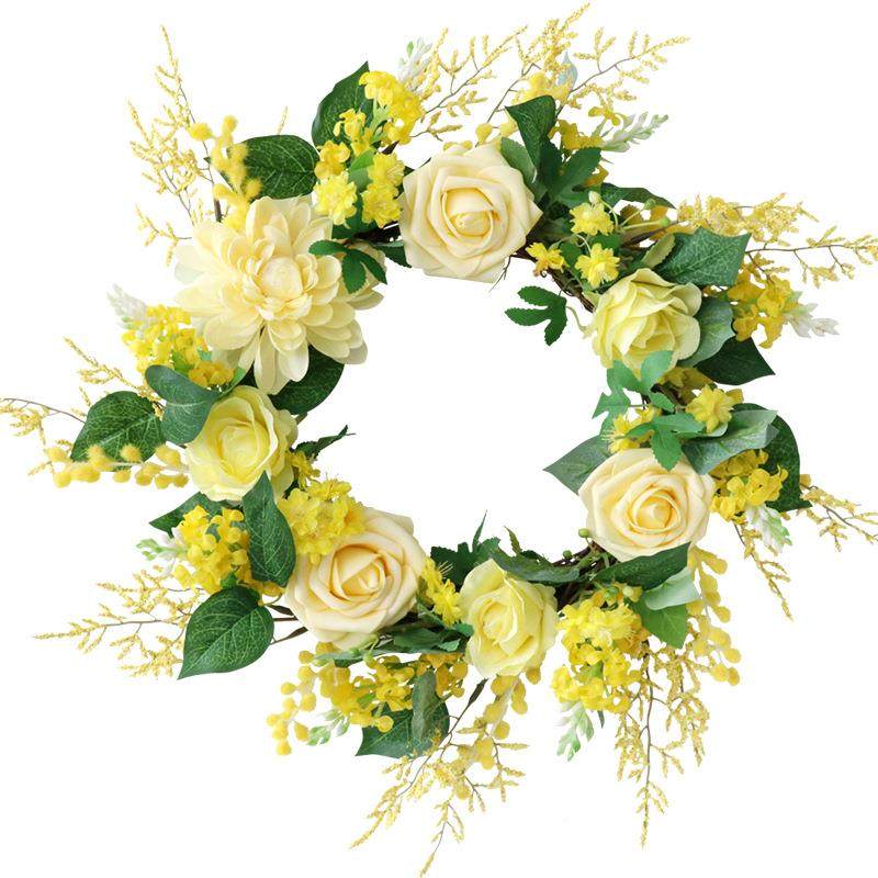 2TH-20230032新品季花环门窗挂饰婚礼场景布置庭院居装饰花圈仿真,家居饰品,餐桌花艺,淘宝优惠券,粉丝福利购,淘宝优惠卷