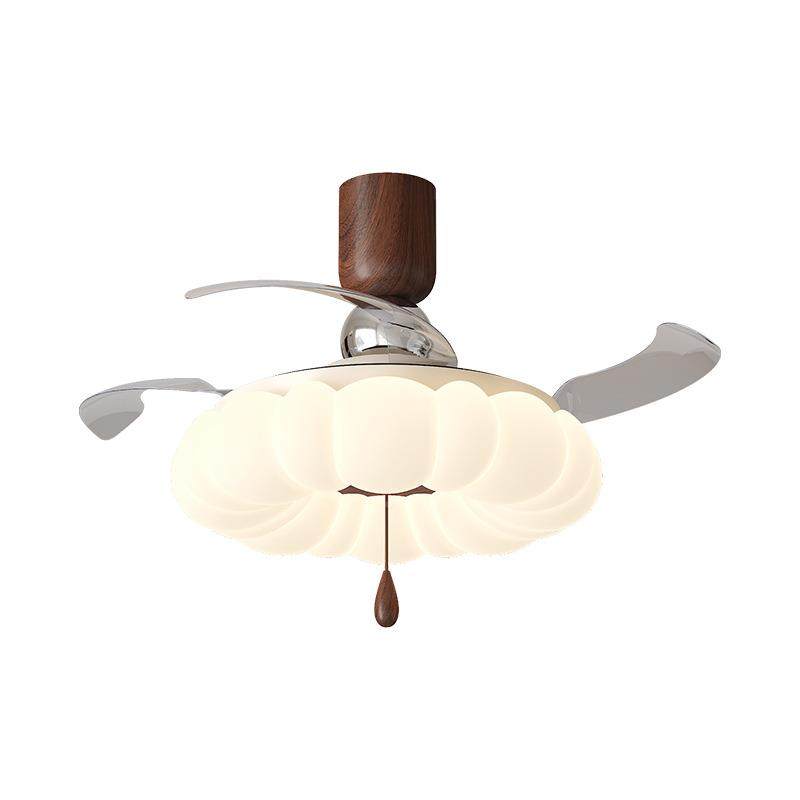 古中隐形风扇灯体创意南瓜主卧风吸顶灯护眼餐厅客厅电扇一灯吊扇,家装灯饰光源,风扇灯,淘宝优惠券,粉丝福利购,淘宝优惠卷