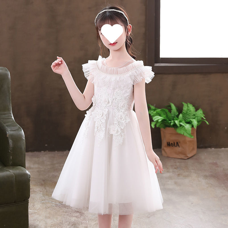 儿童礼服夏季超仙蓬蓬纱生日公主裙女孩走秀主持人女童钢琴