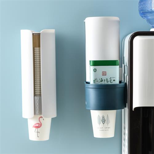 杯子置物架放水杯一次性纸杯取杯器家用自动神器免打孔杯架壁挂式