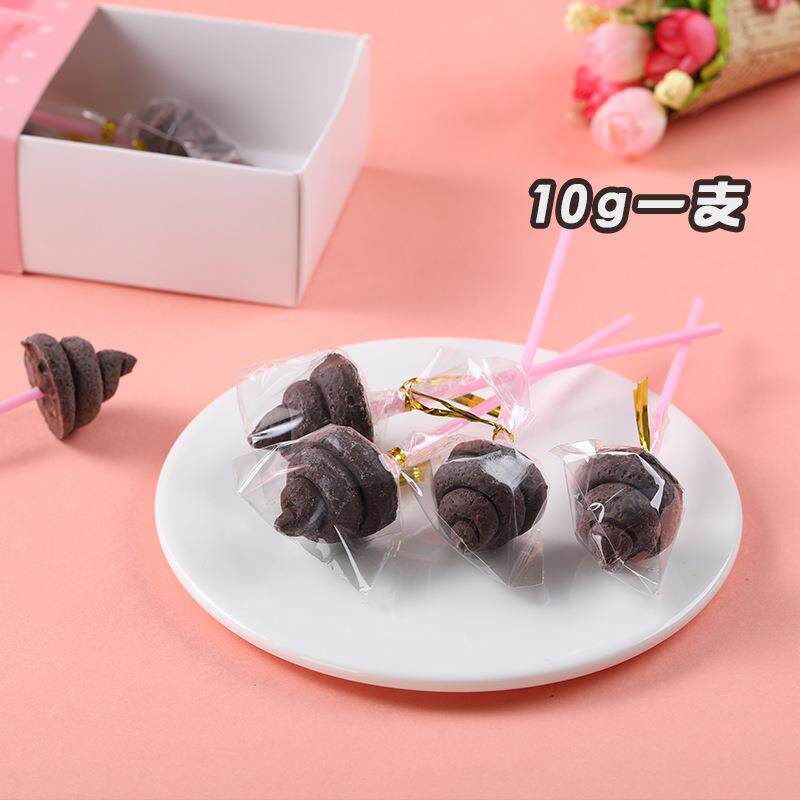 造型巧克力10g巧克力棒棒糖网红礼物盒装8只情人节糖零食厂家特惠