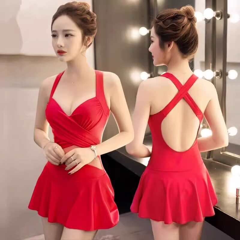 游泳衣女分体裙式2026新款遮肉显瘦高级感钢托聚拢性感泡温泉泳装