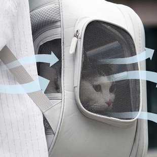 新背猫包外出便携背空舱双肩宠物风包猫咪外O出携带透气包猫咪太